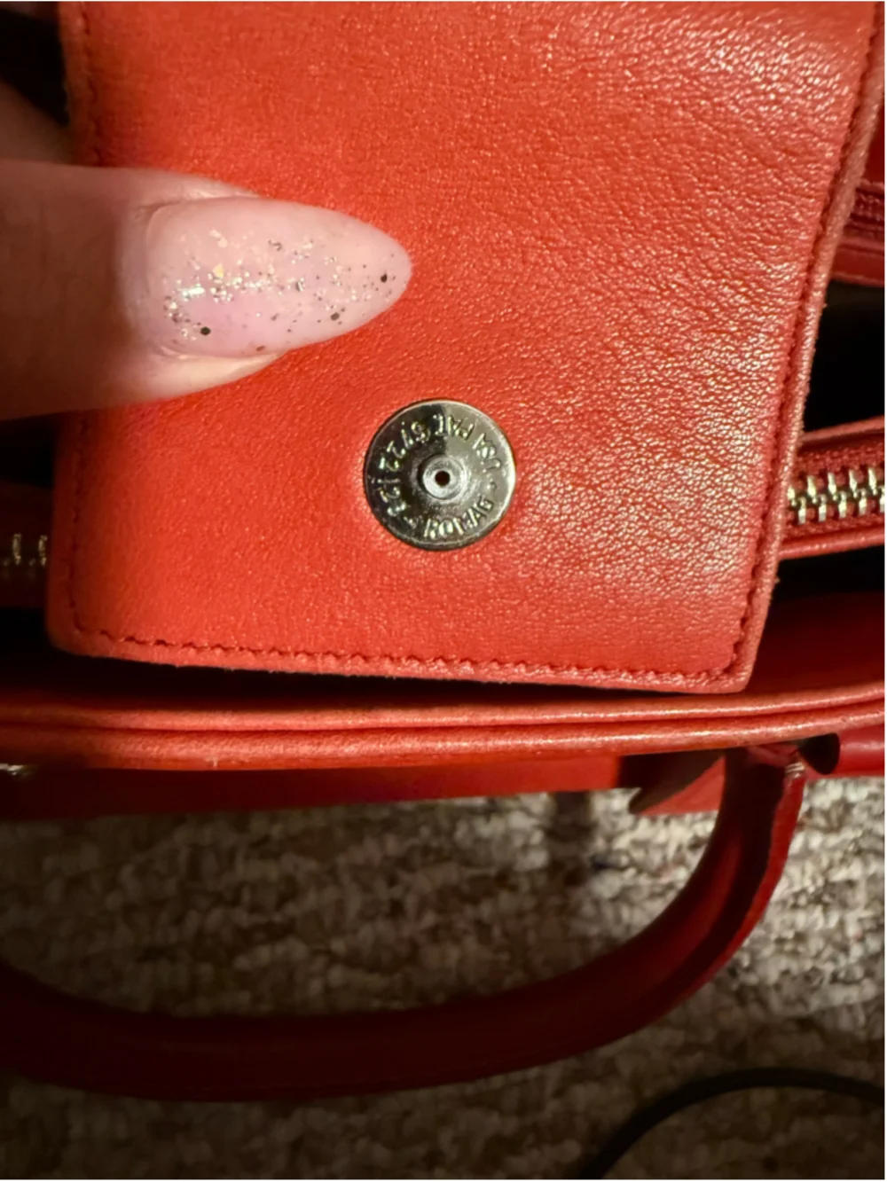 Coach Vintage Bonnie Satchel Handbag Burnt Red